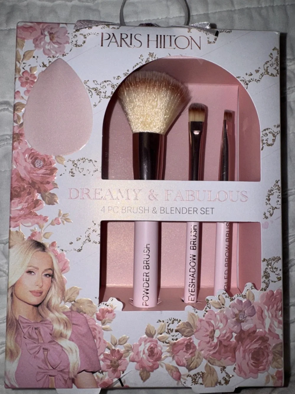 Paris Hilton Dreamy & Fabulous 4-Piece Brush & Blender Set
